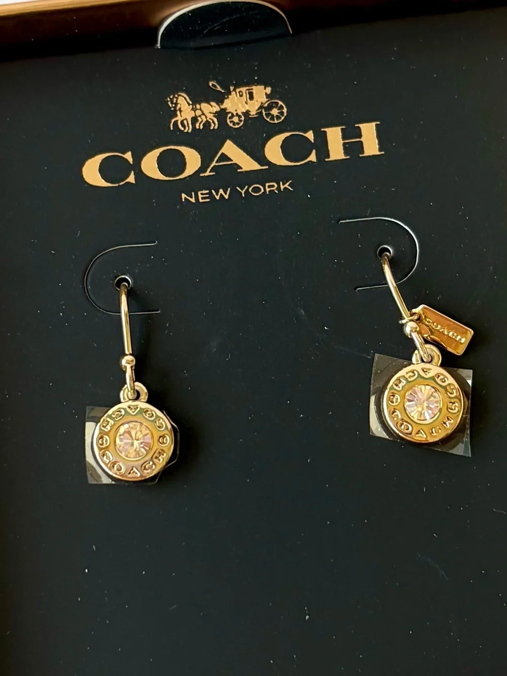 Coach Open Circle Stone Wired
Earrings - Picture 1 of 7